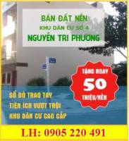 BÁN ĐẤT KDC SỐ 4 NGUYỄN TRI PHƯƠNG